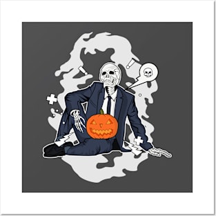 Halloween Skull Posters and Art